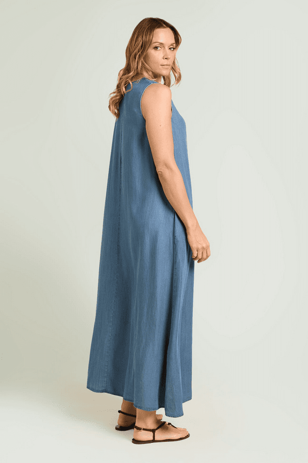 LUISA VIOLA abito donna effetto denim - 3
