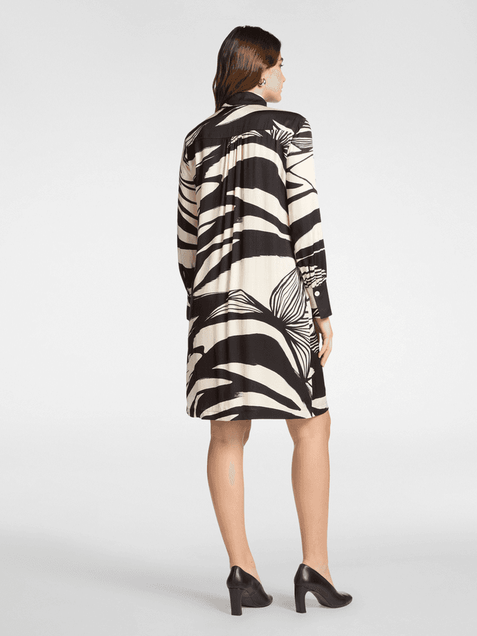 ELENA MIRO abito donna nero-bianco - 4