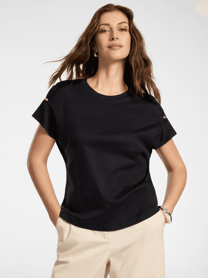 ELENA MIRO maglia con applicazioni donna nero - 2
