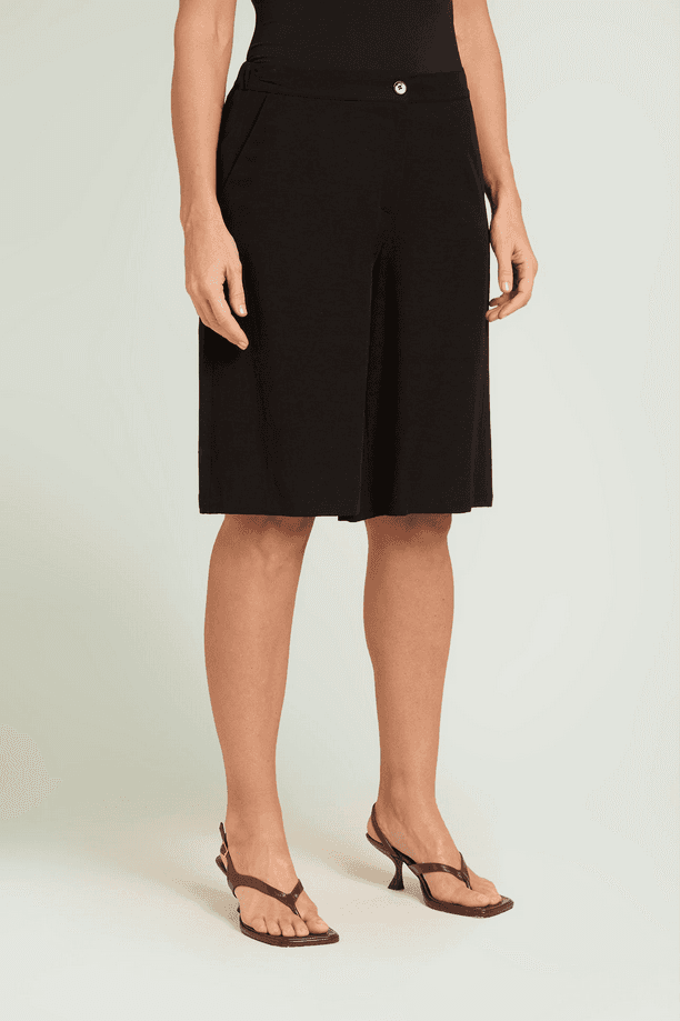 LUISA VIOLA shorts in lino donna nero - 2