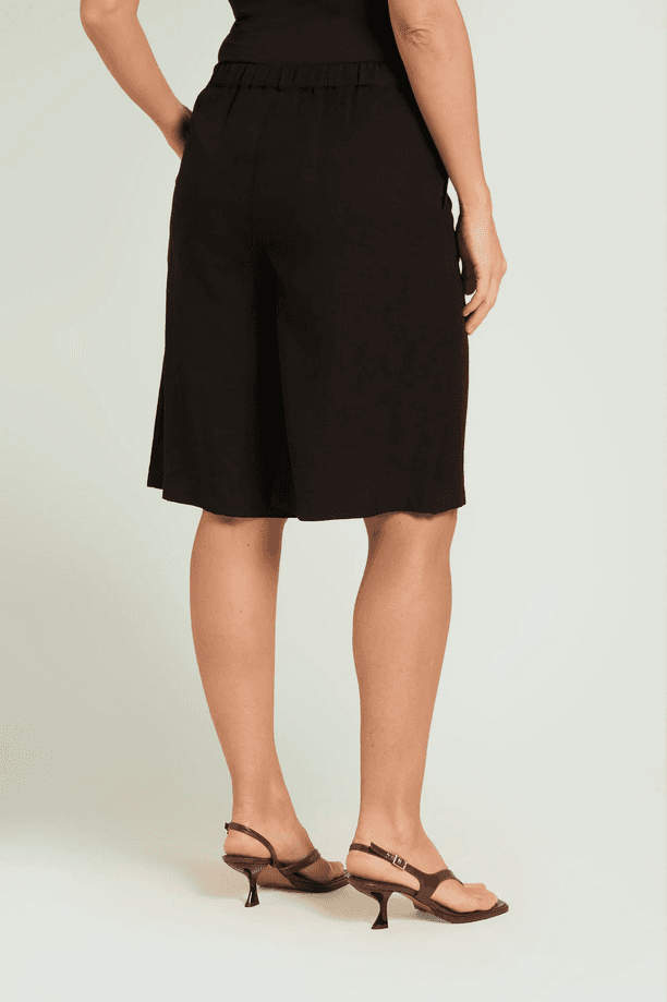 LUISA VIOLA shorts in lino donna nero - 3