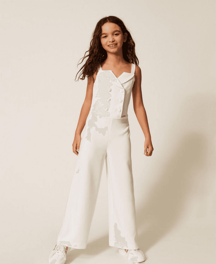 TWINSET tuta bambina bianco - 2