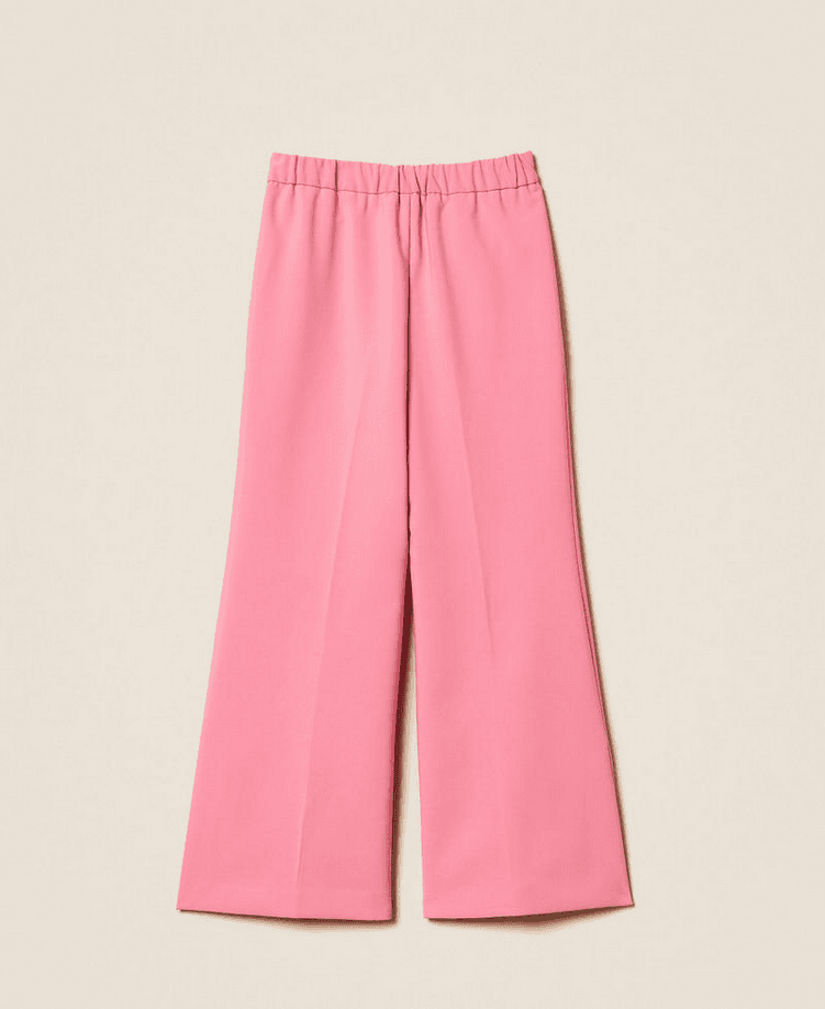 TWINSET pantalone in flare bambina rosa - 3