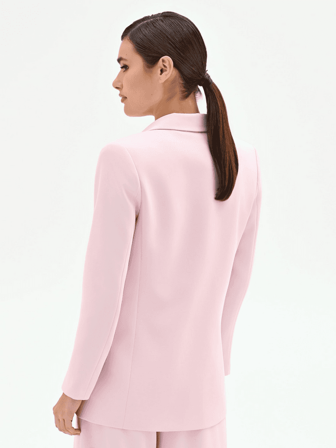 RINASCIMENTO giacca monopetto donna rosa pastello - 3