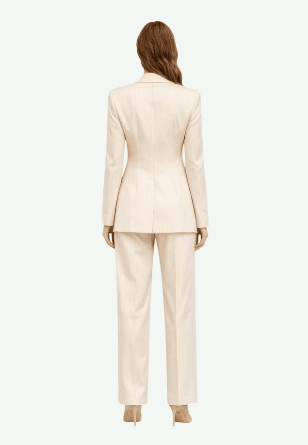 RINASCIMENTO giacca gessata donna beige chiaro - 3