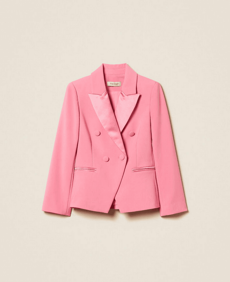TWINSET giacca doppiopetto bambina rosa