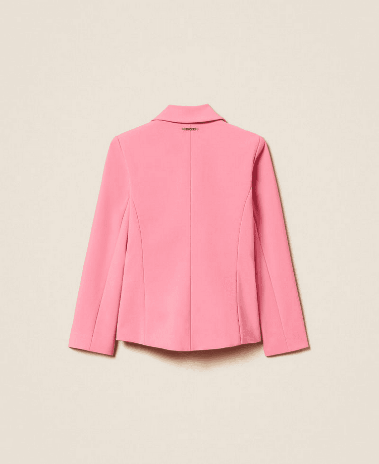 TWINSET giacca doppiopetto bambina rosa - 4