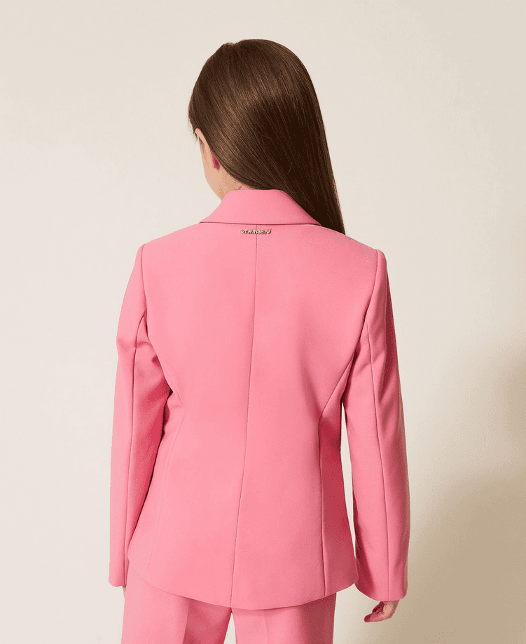 TWINSET giacca doppiopetto bambina rosa - 5