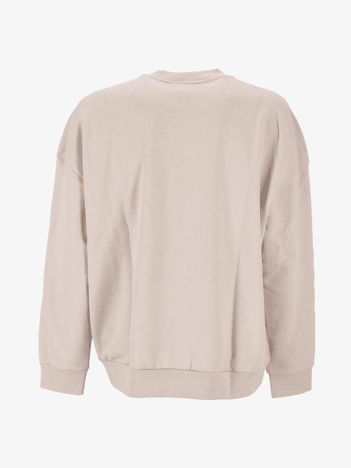 GCDS felpa con logo uomo grigio chiaro - 3