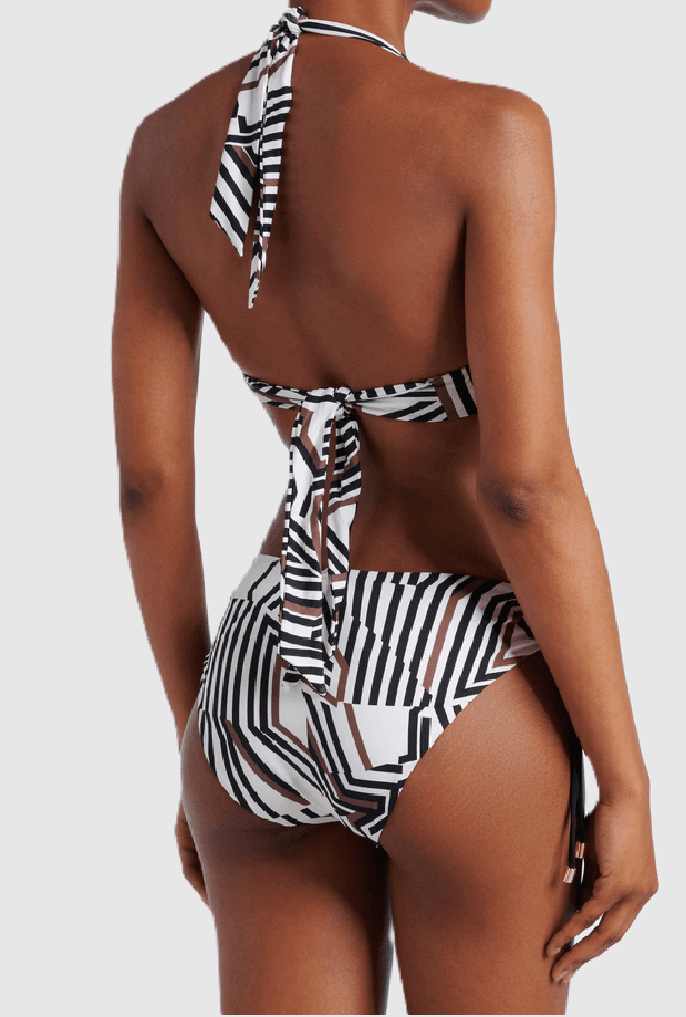 MAX MARA slip bikini a righe donna bianco - 3