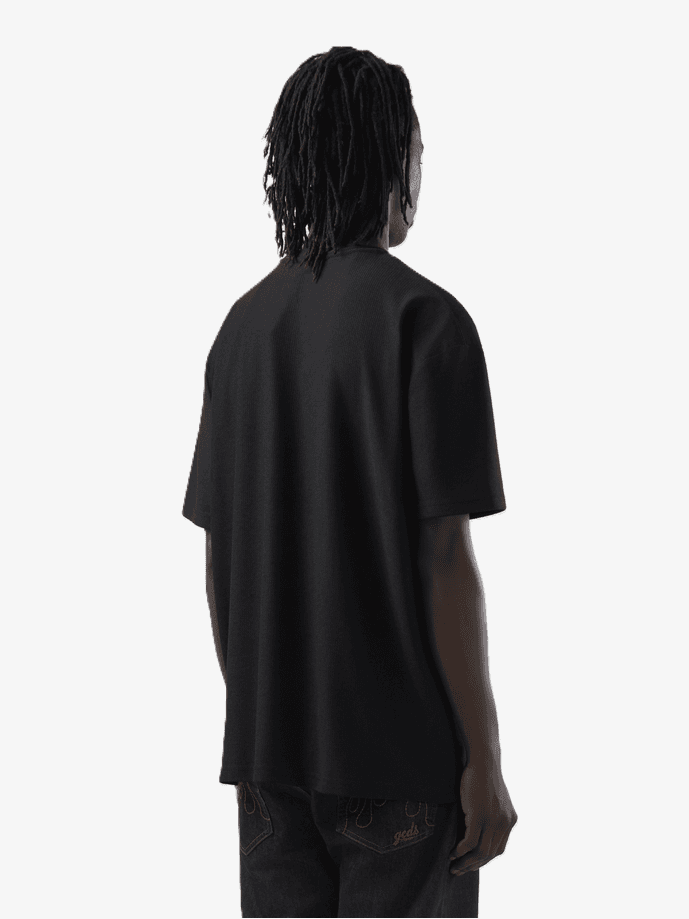 GCDS t-shirt con logo uomo nero - 3