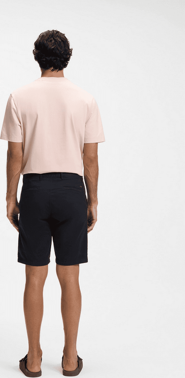 Hugo Boss shorts chino uomo blu scuro - 5