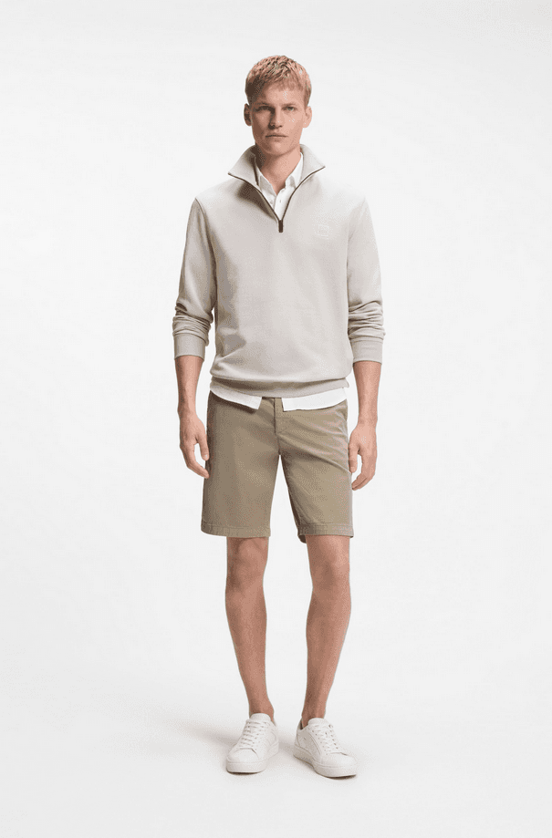 Hugo Boss shorts chino uomo marrone chiaro - 3