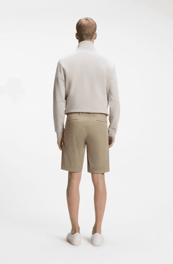 Hugo Boss shorts chino uomo marrone chiaro - 5