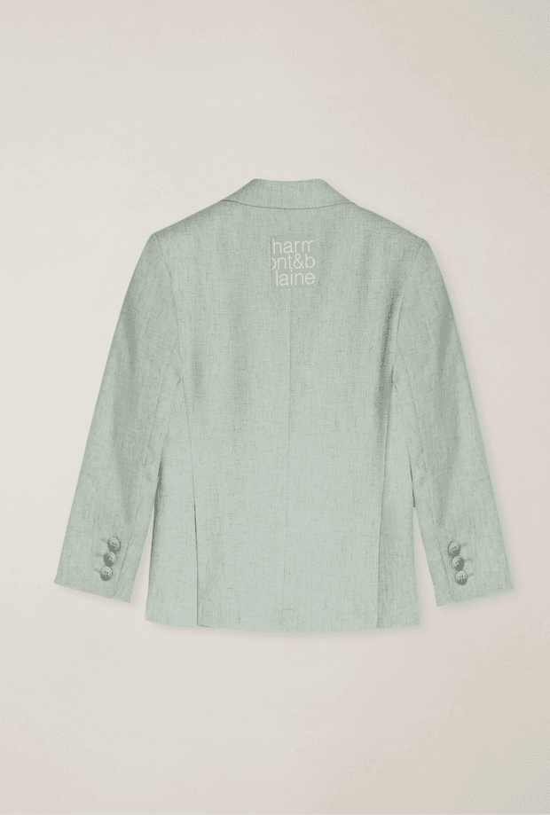 HARMONT&amp;BLAINE KIDS giacca doppiopetto con patch personalizzato - 2