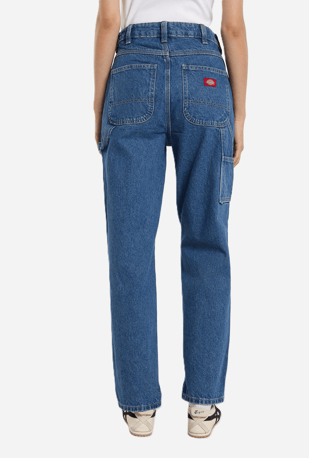 DICKIES jeans carpenter 993 donna blu medio - 4