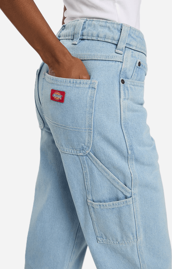 DICKIES jeans carpenter 993 donna blu chiaro - 5