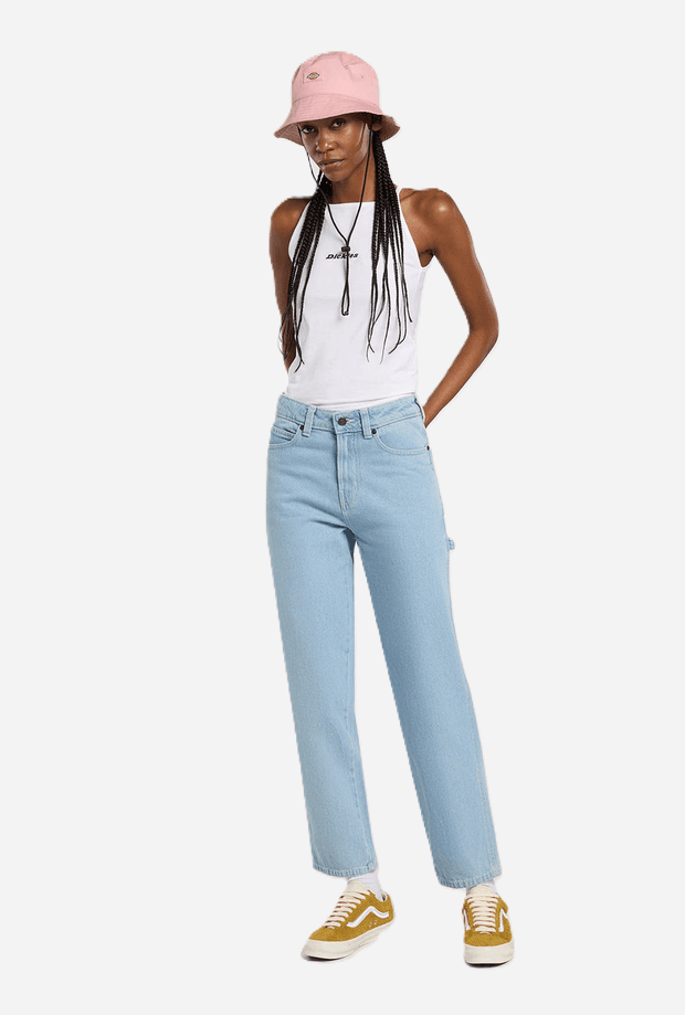 DICKIES jeans carpenter 993 donna blu chiaro - 6