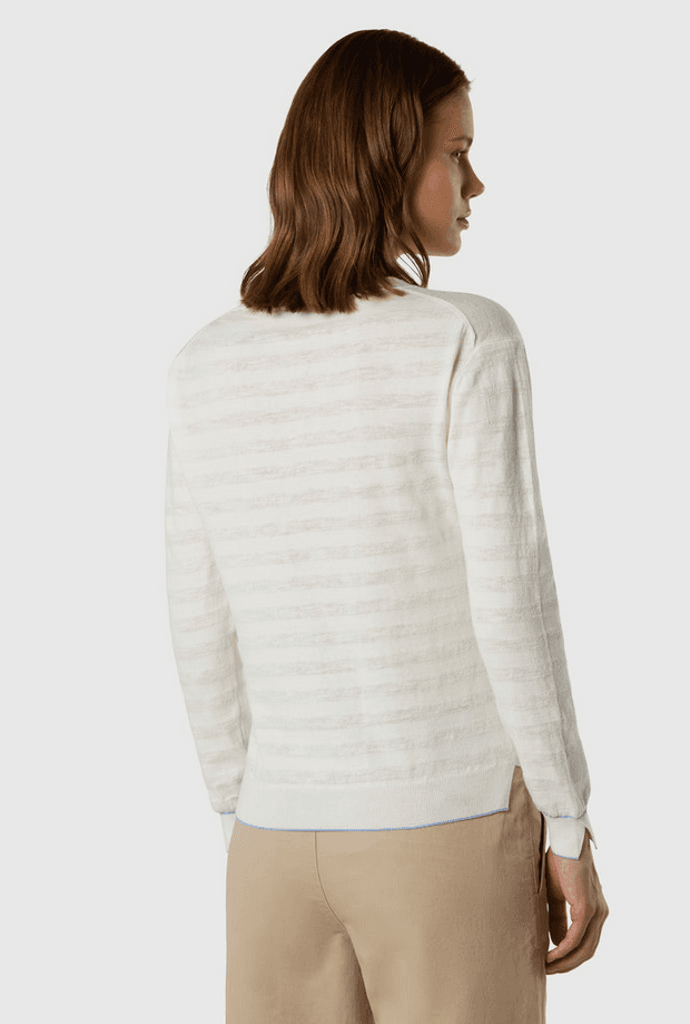 NORTH SAILS maglia a righe donna bianco - 3