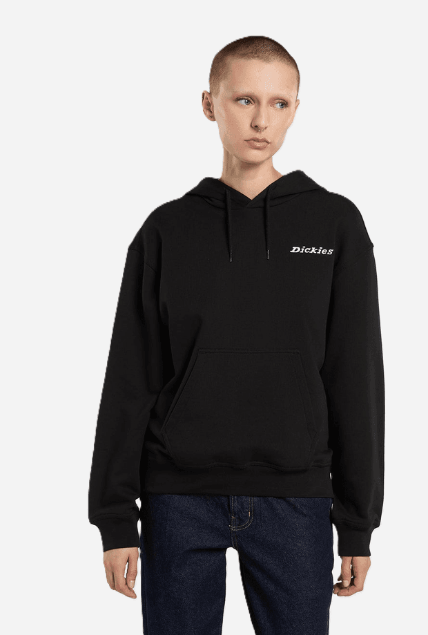 DICKIES felpa loretto con cappuccio donna nero - 2