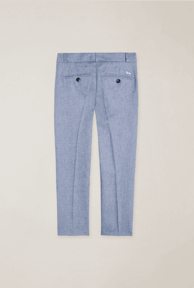 HARMONT&amp;BLAINE KIDS pantalone tasca america bambino celeste - 2