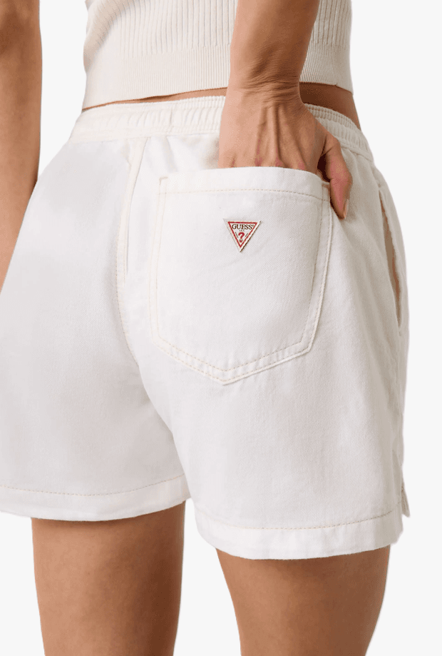 GUESS shorts in denim donna bianco - 4