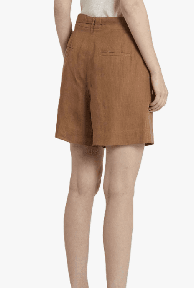MARELLA shorts in lino donna tabacco - 2