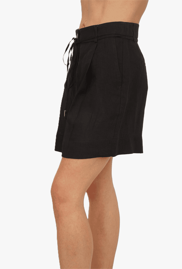 MARELLA shorts in lino donna nero - 2
