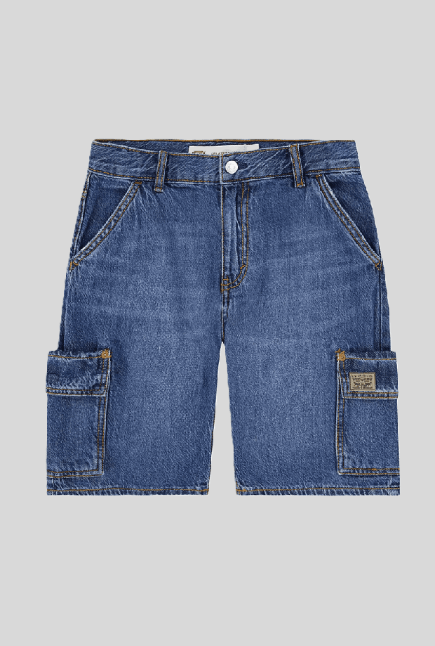 LEVI'S KIDS shorts cargo bambino blu