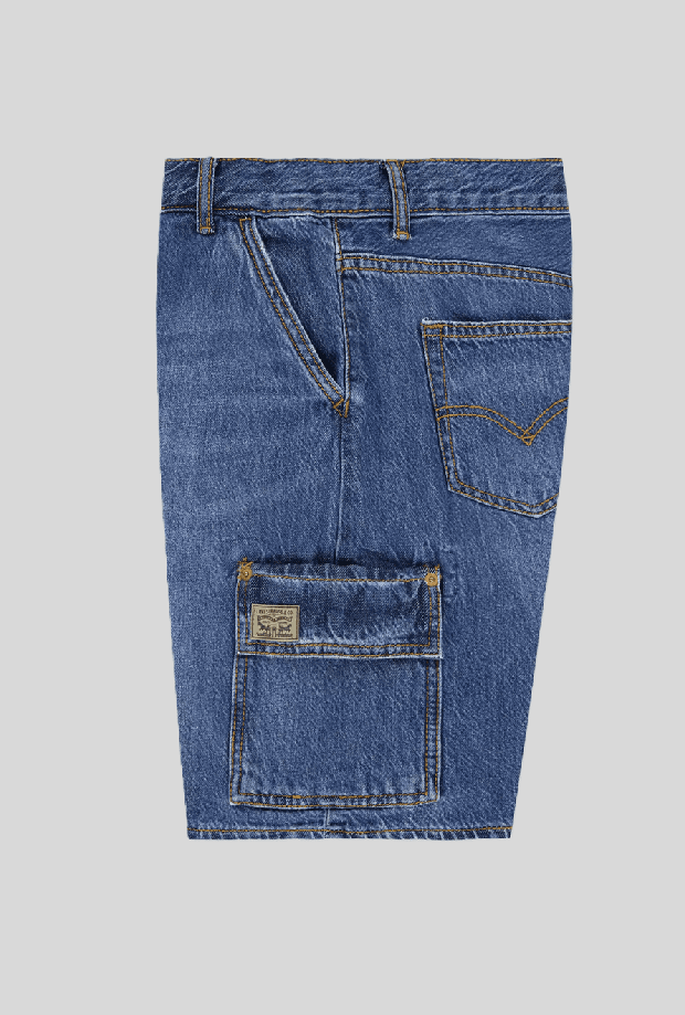 LEVI'S KIDS shorts cargo bambino blu - 3