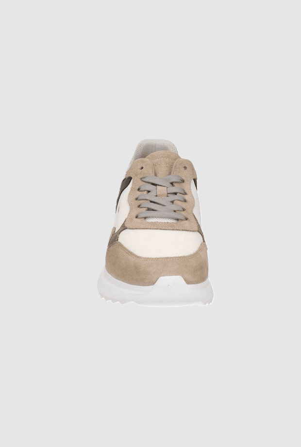 Harmont&amp;blaine scarpe in camoscio uomo beige-bianco - 3