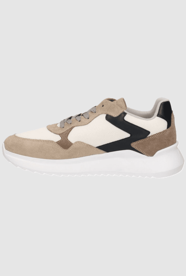 Harmont&amp;blaine scarpe in camoscio uomo beige-bianco - 4