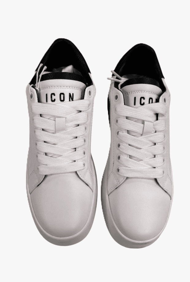 ICON scarpe donna bianco-nero - 4