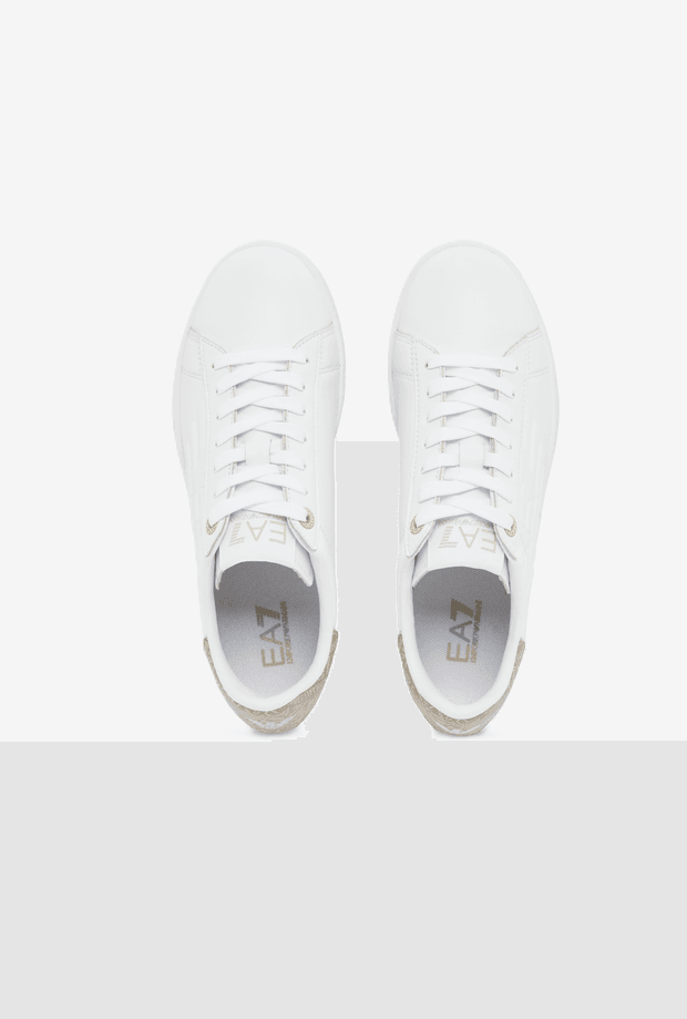 EA7 scarpe unisex bianco-beige - 3