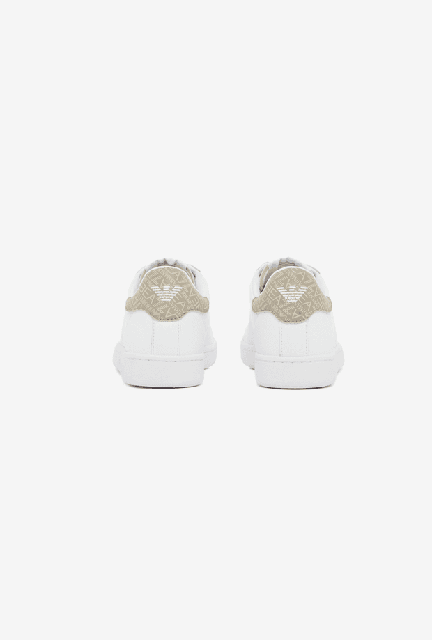 EA7 scarpe unisex bianco-beige - 4