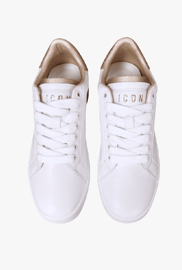 ICON scarpe donna bianco-oro - 2