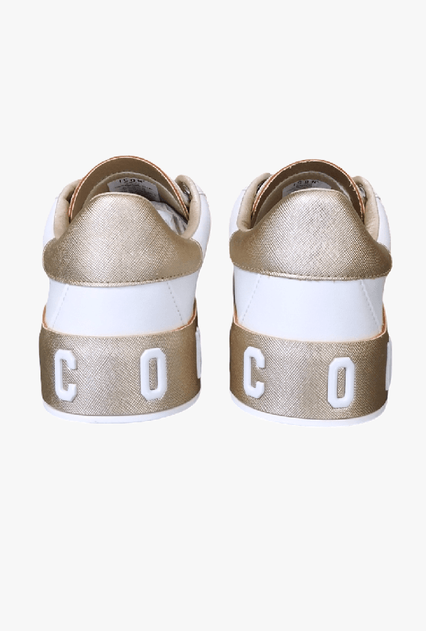 ICON scarpe donna bianco-oro - 3