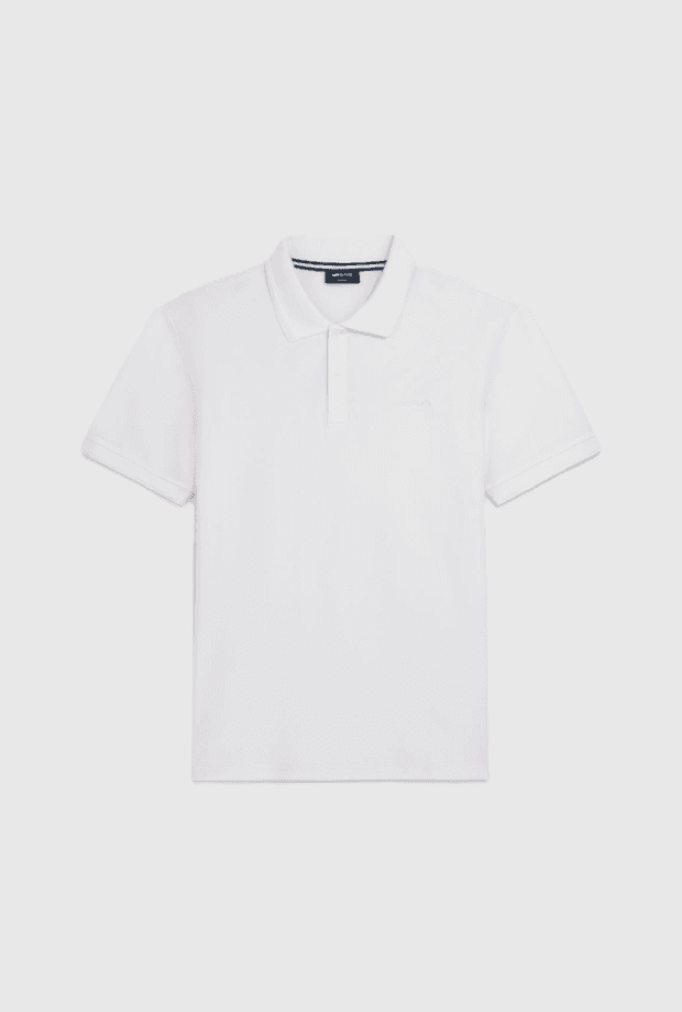 GAS polo slim fit uomo bianco