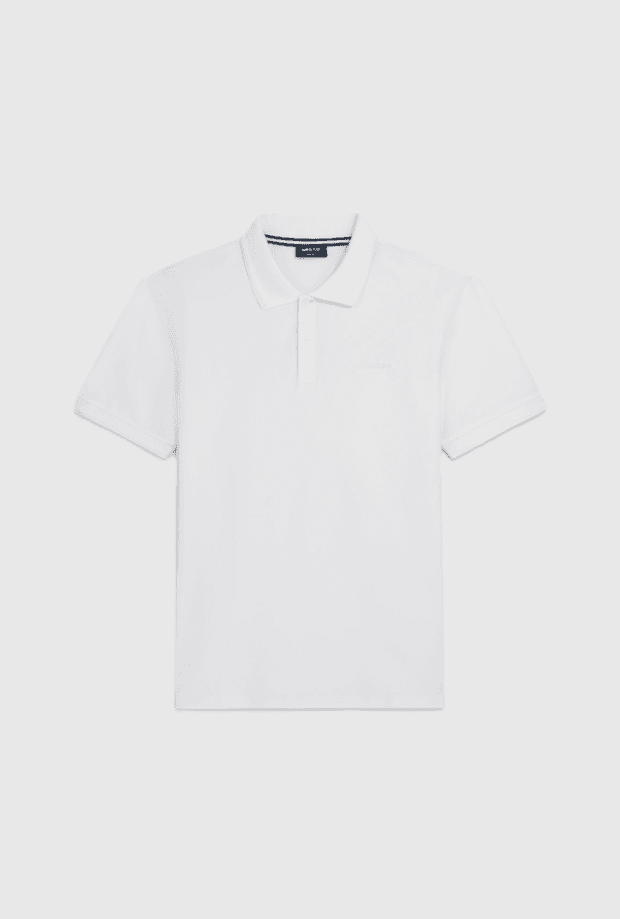 GAS polo slim fit uomo bianco - 5