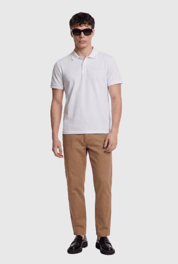 GAS polo slim fit uomo bianco - 2