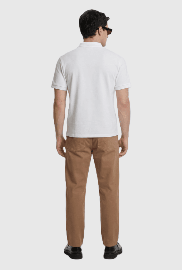 GAS polo slim fit uomo bianco - 4