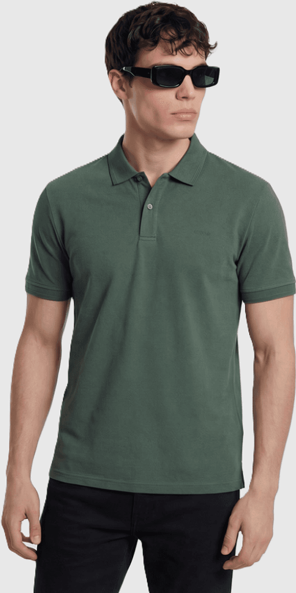 GAS polo slim fit uomo verde - 2