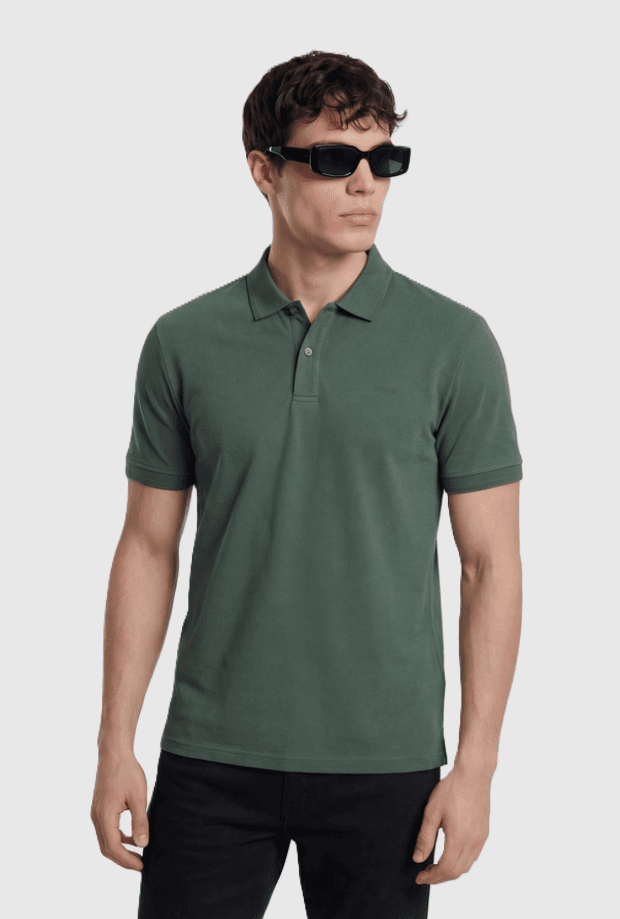 GAS polo slim fit uomo verde - 2