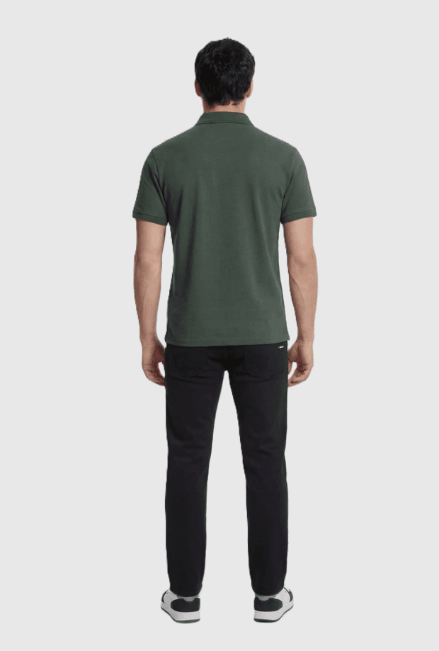 GAS polo slim fit uomo verde - 5