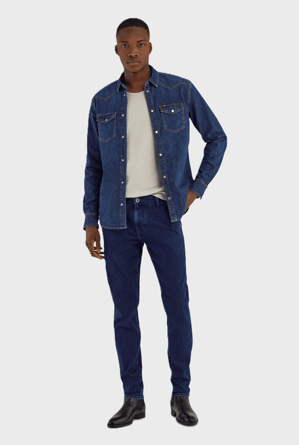 GAS jeans chino uomo blu scuro - 2