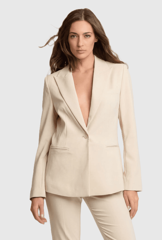 KOCCA giacca monopetto donna beige