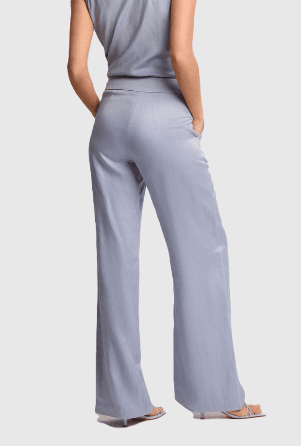 KOCCA pantalone wide leg donna azzurro - 2