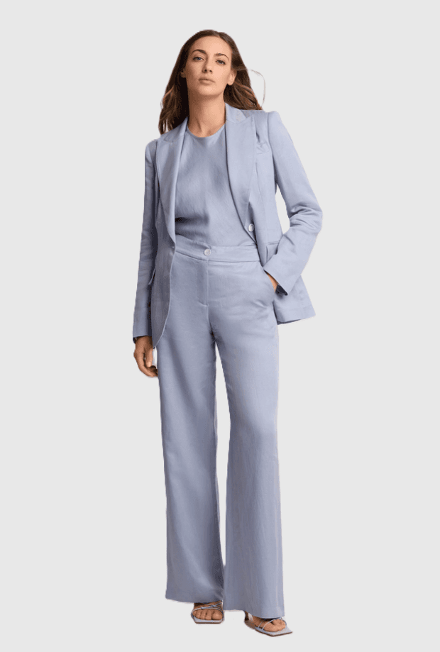 KOCCA pantalone wide leg donna azzurro - 3