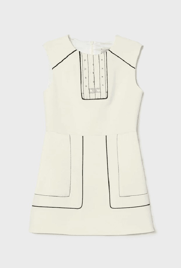 ELISABETTA FRANCHI abito con gioiello bambina bianco - 3
