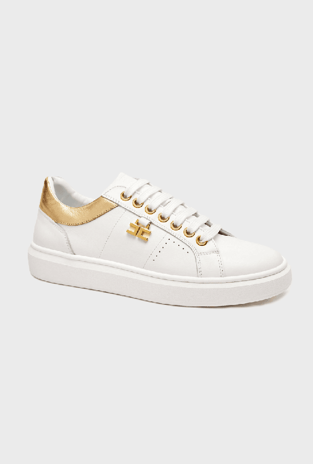 ELISABETTA FRANCHI scarpe bambina avorio-oro